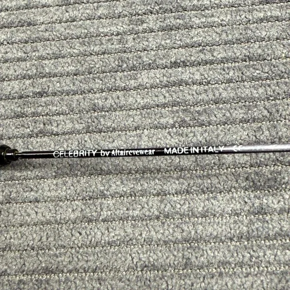 Celebrity by Altair Y2k Eyewear SBlue Oval Metal Glasses Frames Italy 48-20-135 - Picture 4 of 11